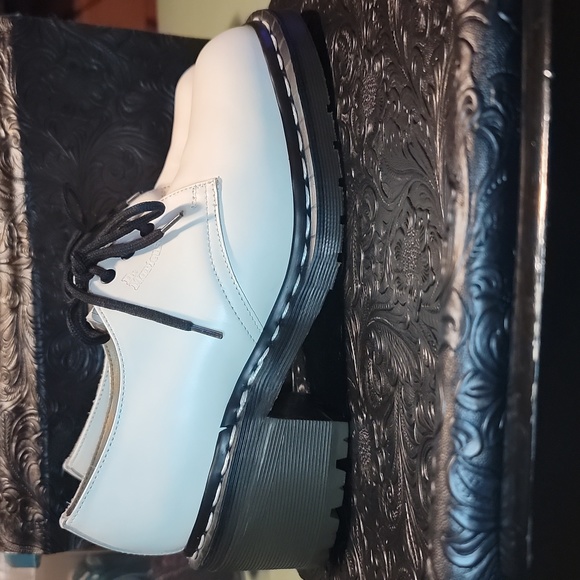 Made in England Dr. Martens Heeled Oxfords - Picture 8 of 16